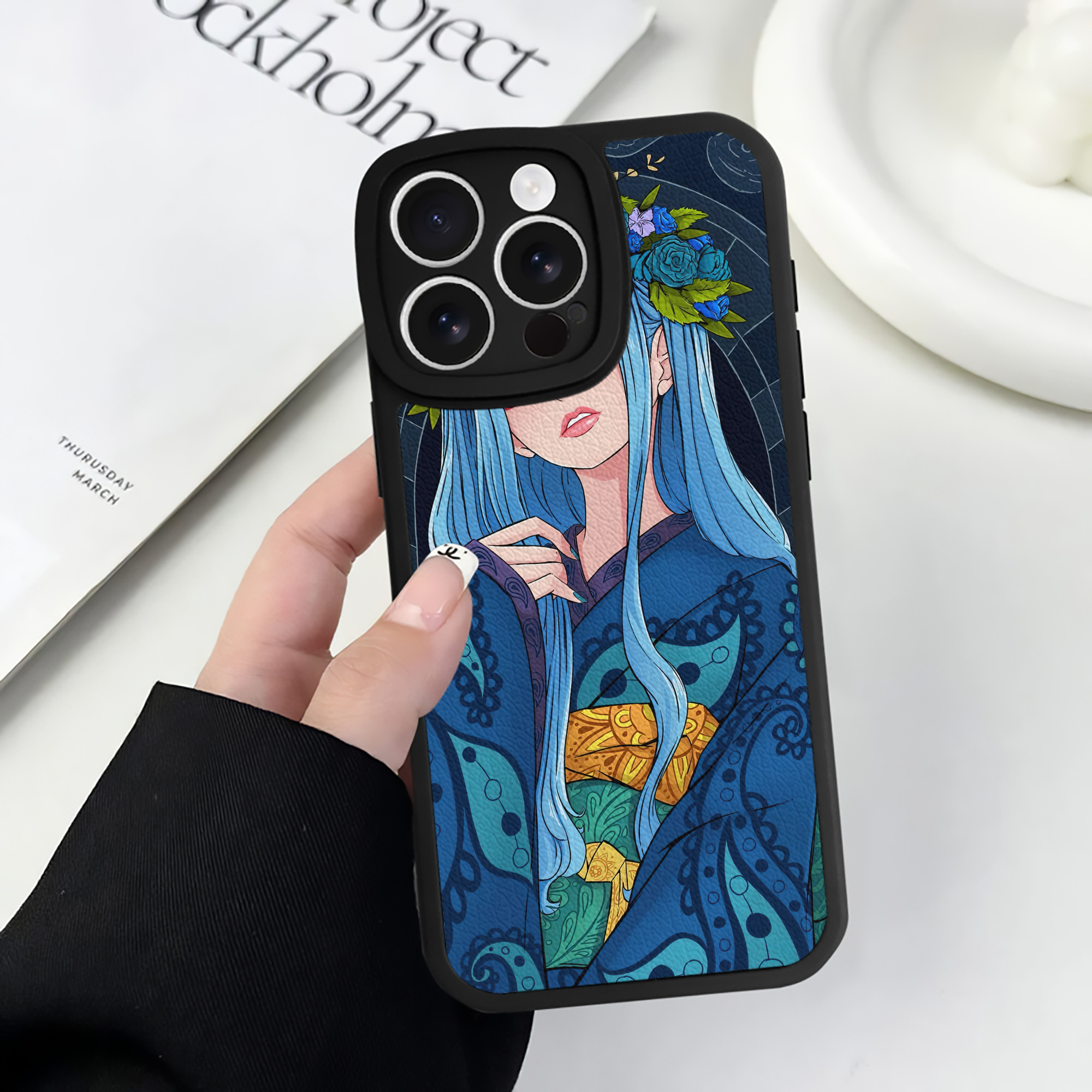 （画像用） ワンピース ONE PIECE 【iPhone 16シリーズ対応】シリコンスマホケース（レザー調） 材質：シリコン